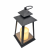 Czarny lampion dekoracyjny LED DUŻY – nowoczesna forma na nagrobek