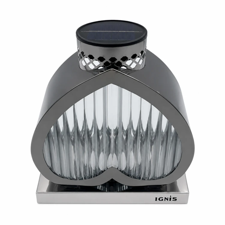 Znicz solarny SERCE IGNIS – elegancki model w dwóch kolorach