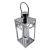Znicz metalowy typu lampion – złoty / srebrny