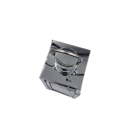 Znicz metalowy typu lampion – złoty / srebrny