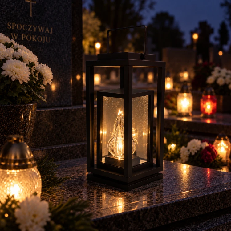 Znicz LED dekoracyjny LUX – ciepłe / zimne światło