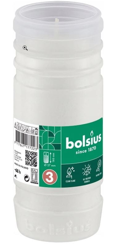 Wkład parafinowy do znicza BOLSIUS 3 RP3