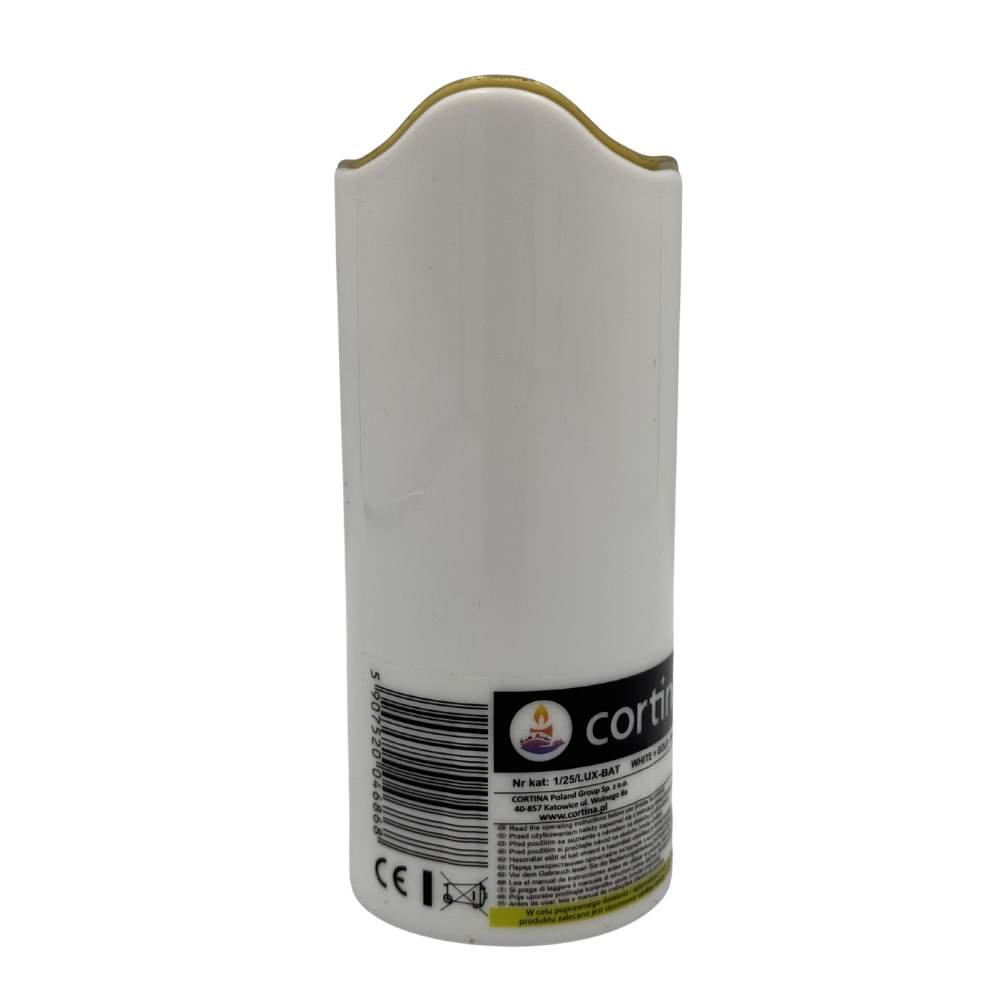 Wkład LED do Zniczy z Bateriami Czerwony Płomień z motywem Kwiatowym Róży 12cm  (6).png