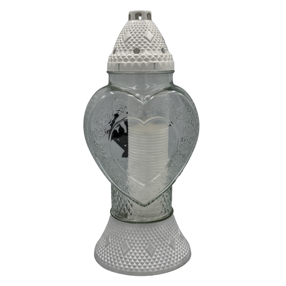 Znicz Szklany Serce Kochanej Mamie 38cm Elegancki Lampion Nagrobny Premium z Wkładem  (4).png