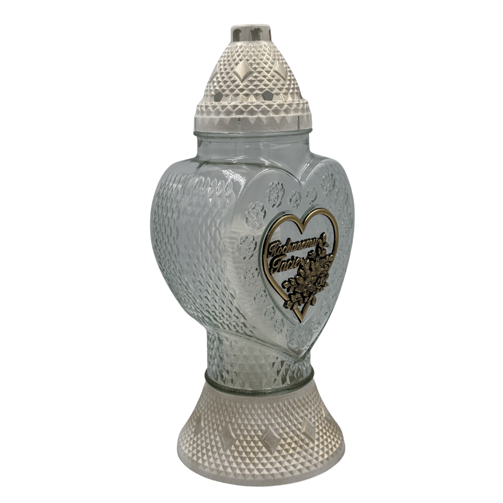 Znicz Szklany Serce Kochanemu Tacie 38cm Elegancki Lampion Nagrobny Premium z Wkładem (5).png