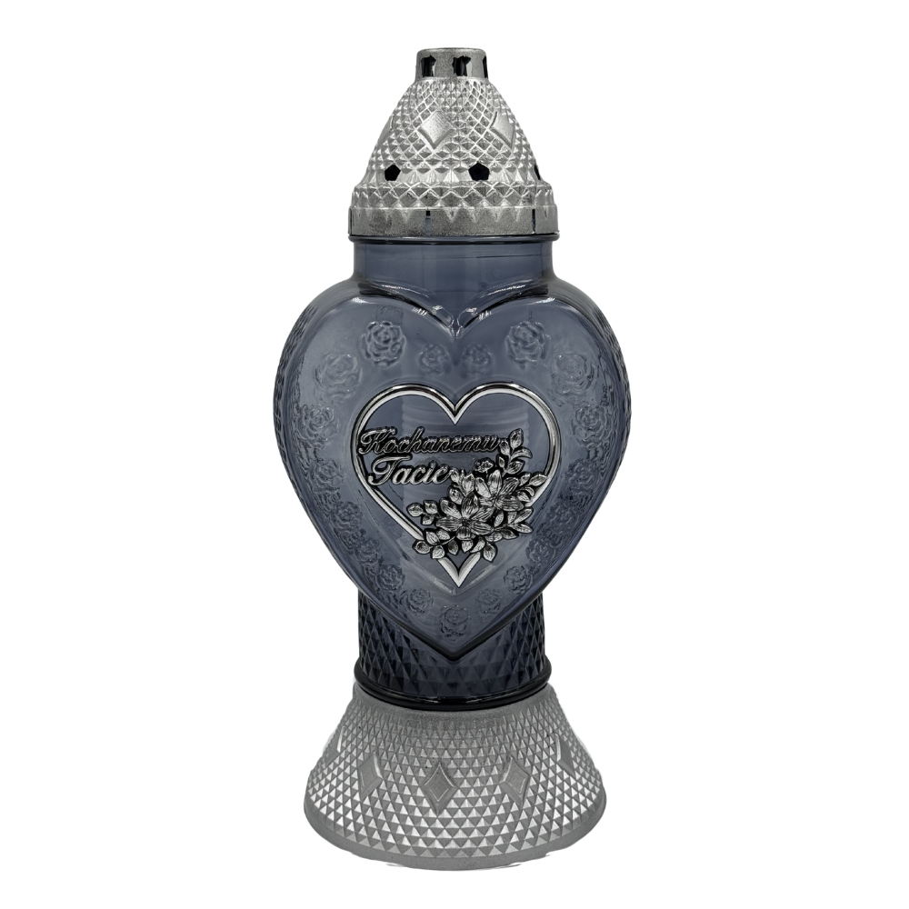 Znicz Szklany Serce Kochanemu Tacie 38cm Elegancki Lampion Nagrobny Premium z Wkładem (8).png