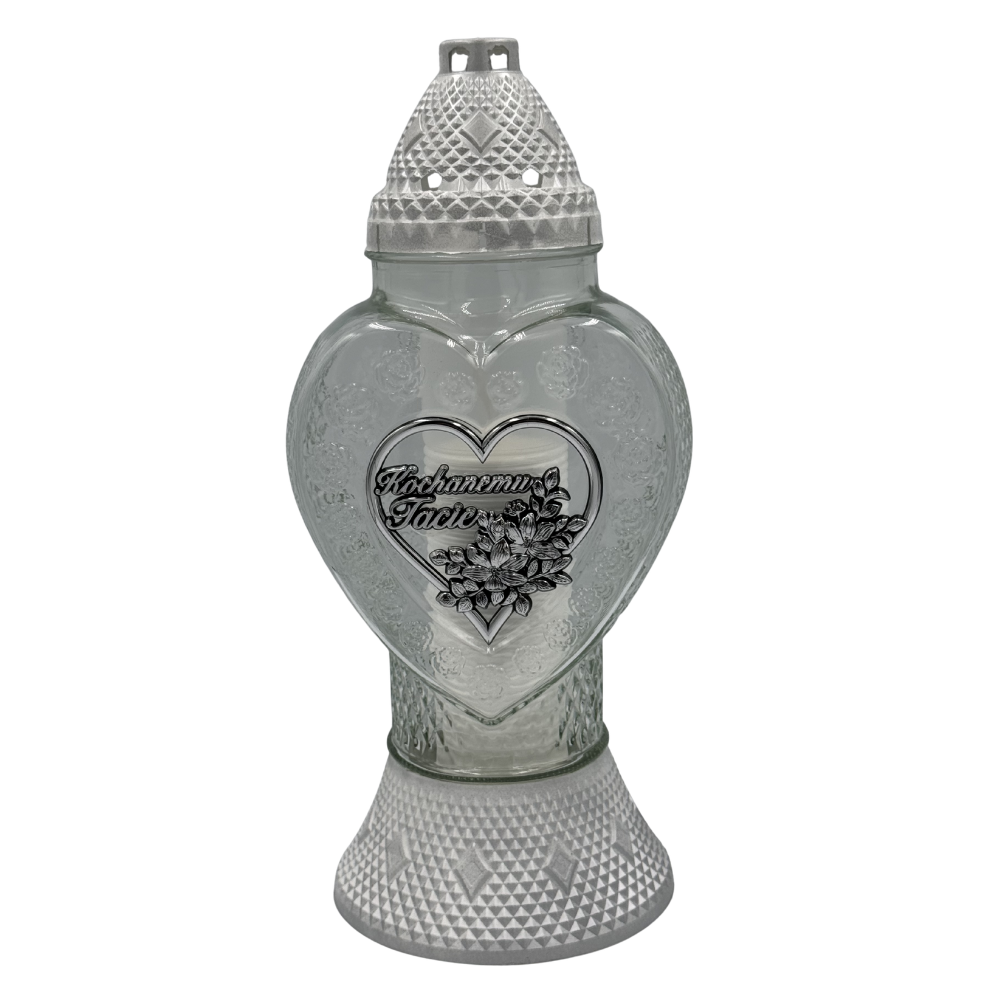 Znicz Szklany Serce Kochanemu Tacie 38cm Elegancki Lampion Nagrobny Premium z Wkładem (10).png