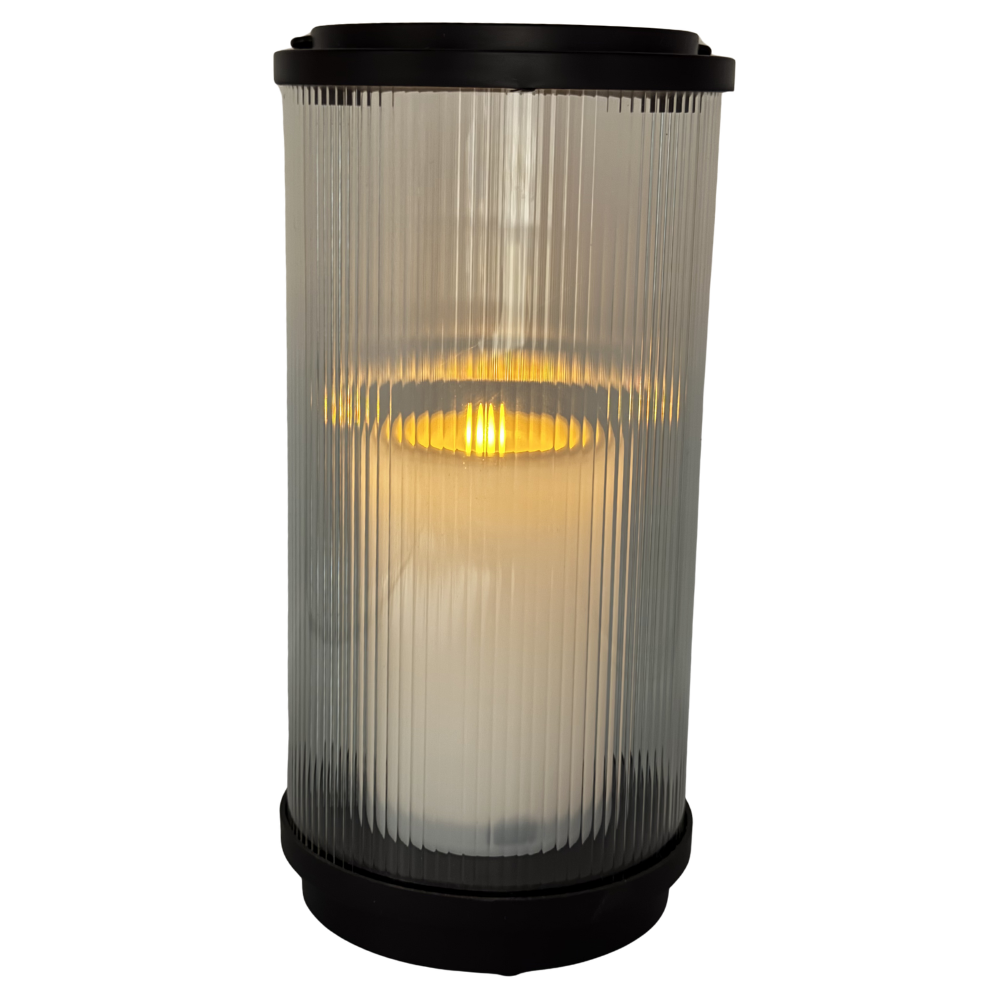 Znicz Latarnia Solarna Cortina Nowoczesne Oświetlenie Nagrobne LED 26cm (1).png
