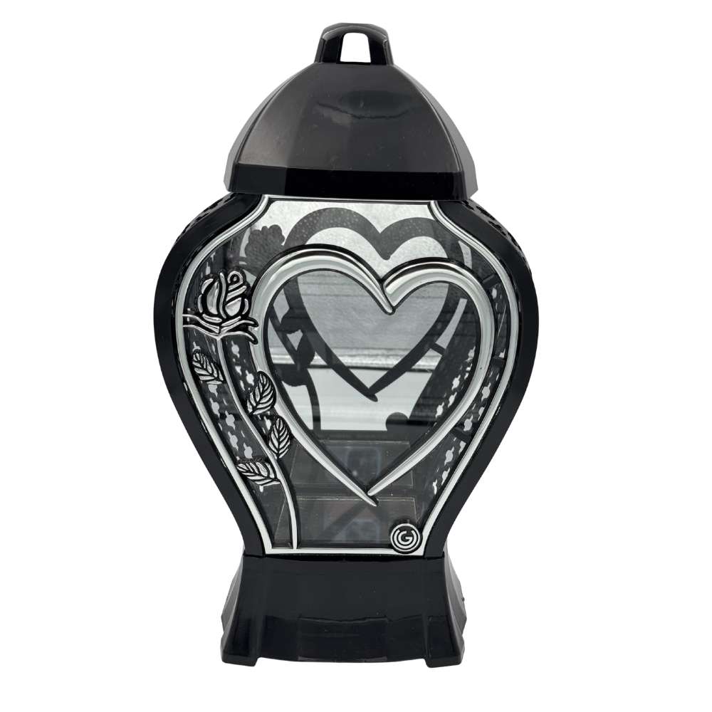 Znicz Kapliczka z Sercem i Różą Elegancki Lampion Glamur Wazon Mały (1).png