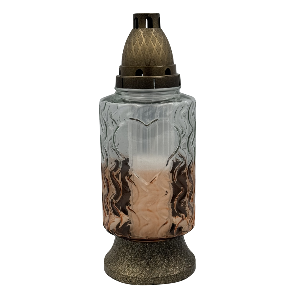 Znicz Szklany z Księgą i Krzyżem Elegancki Lampion Nagrobny 30cm (8).png