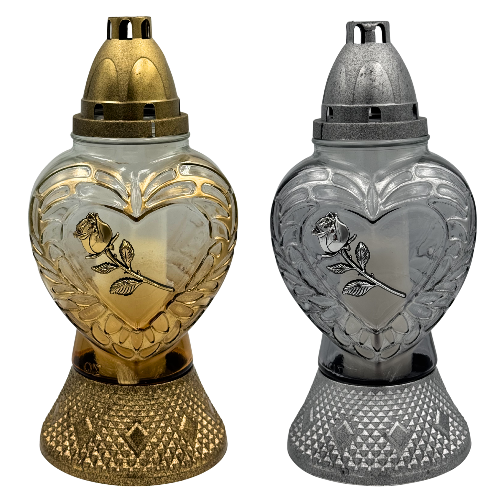 Znicz szklany serce z różą z Wkładem Elegancja i Symbol pamięci  (2).png