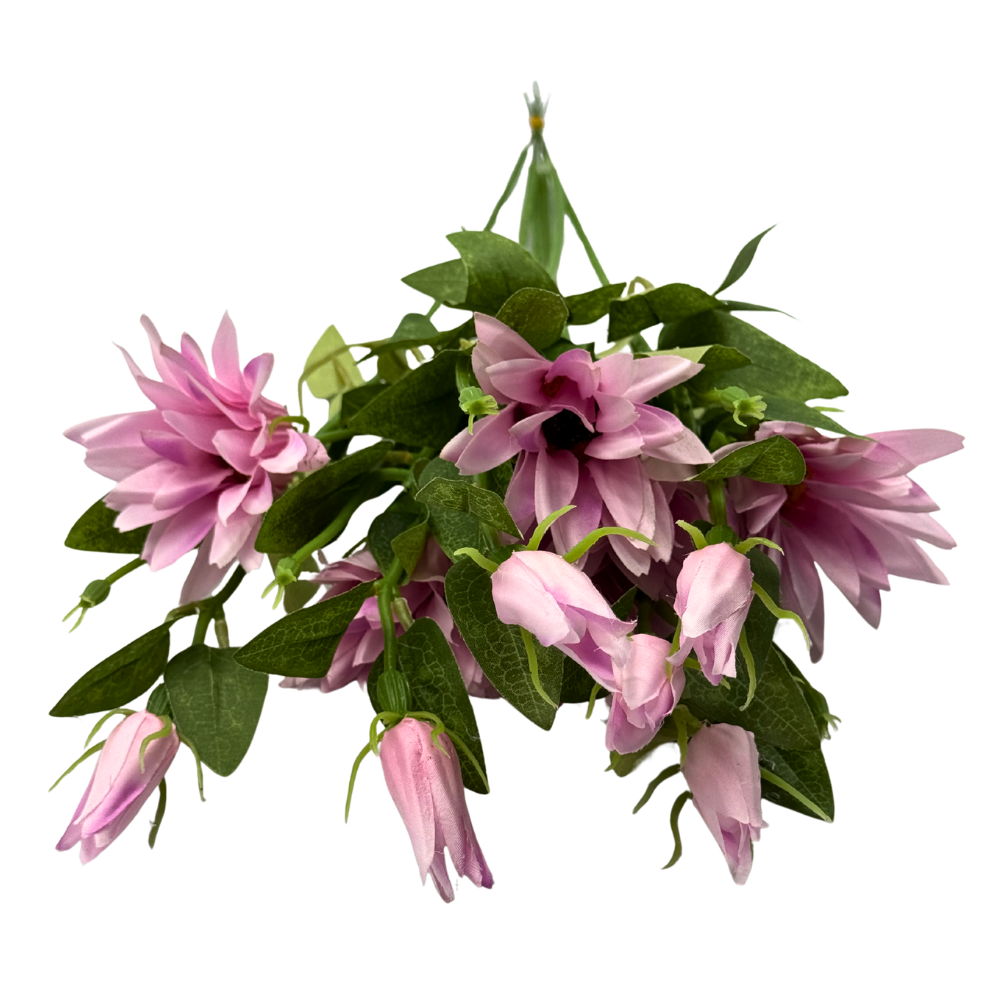 Bukiet Sztucznych Kwiatów Clematis Powojnik Wiązka 6szt Ozdoba do Stroików Kompozycji Florystycznych (4).png