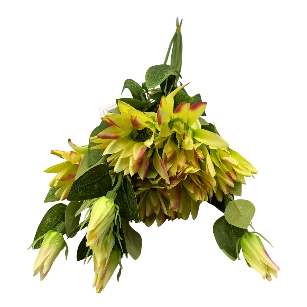 Bukiet Sztucznych Kwiatów Clematis Powojnik Wiązka 6szt Ozdoba do Stroików Kompozycji Florystycznych (6).png