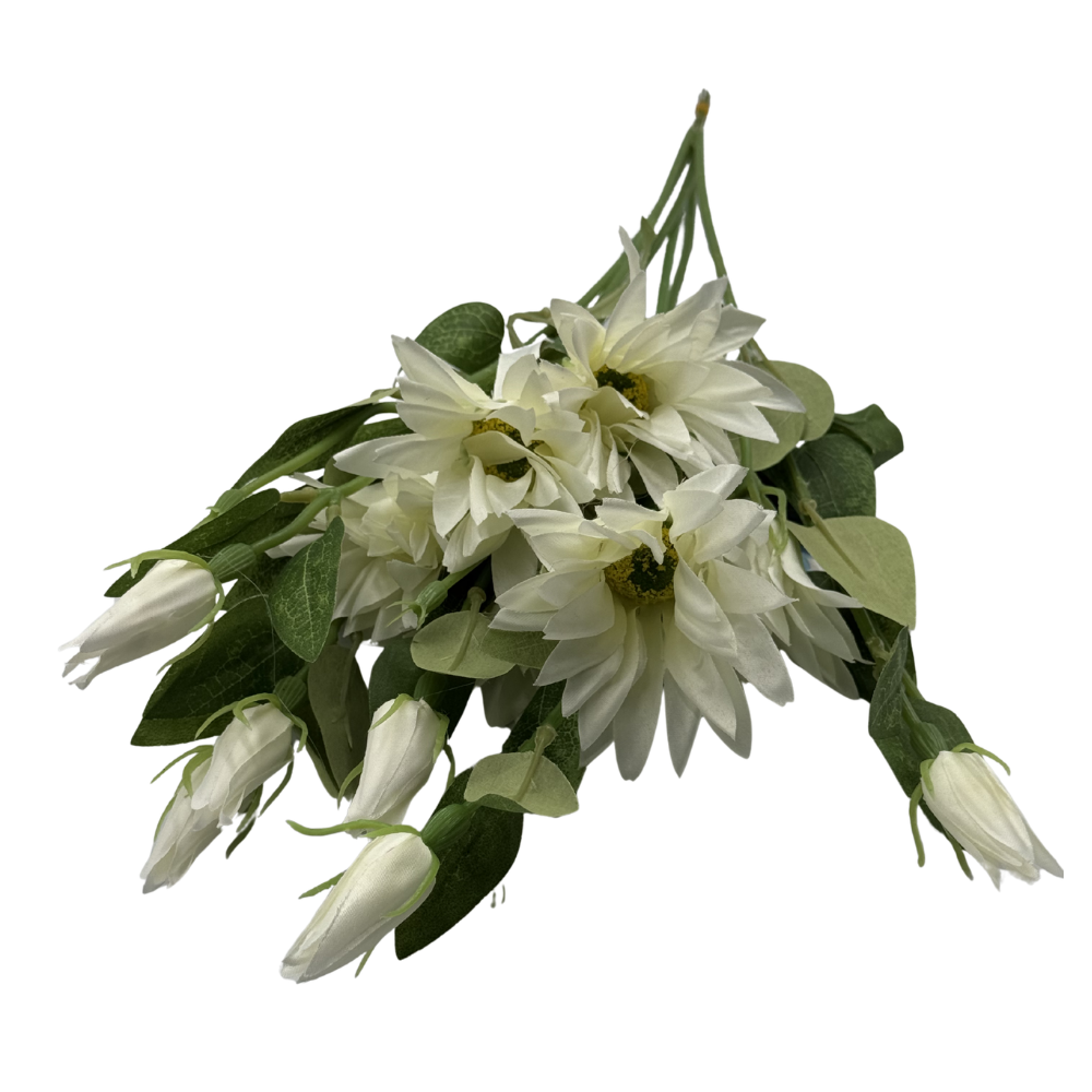 Bukiet Sztucznych Kwiatów Clematis Powojnik Wiązka 6szt Ozdoba do Stroików Kompozycji Florystycznych (8).png