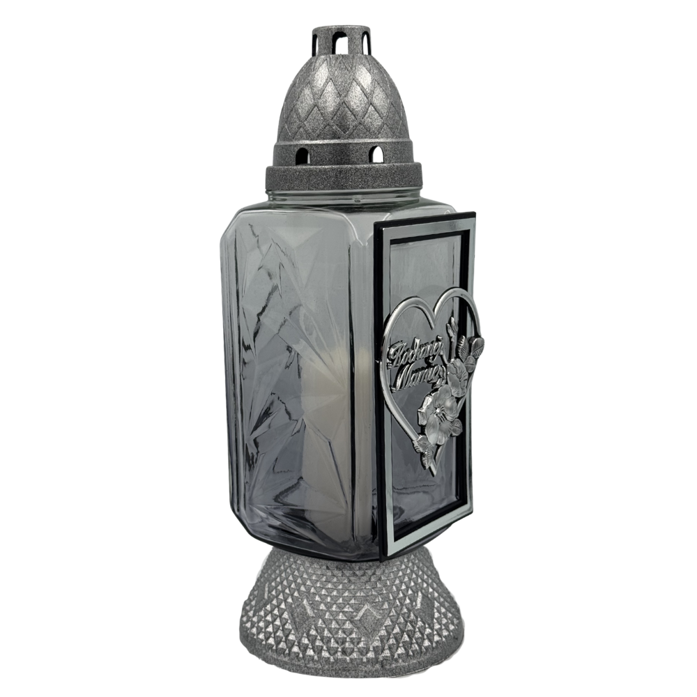 Znicz Kapliczka „Kochanej Mamie” Elegancki Lampion z sercem ramka (1).png