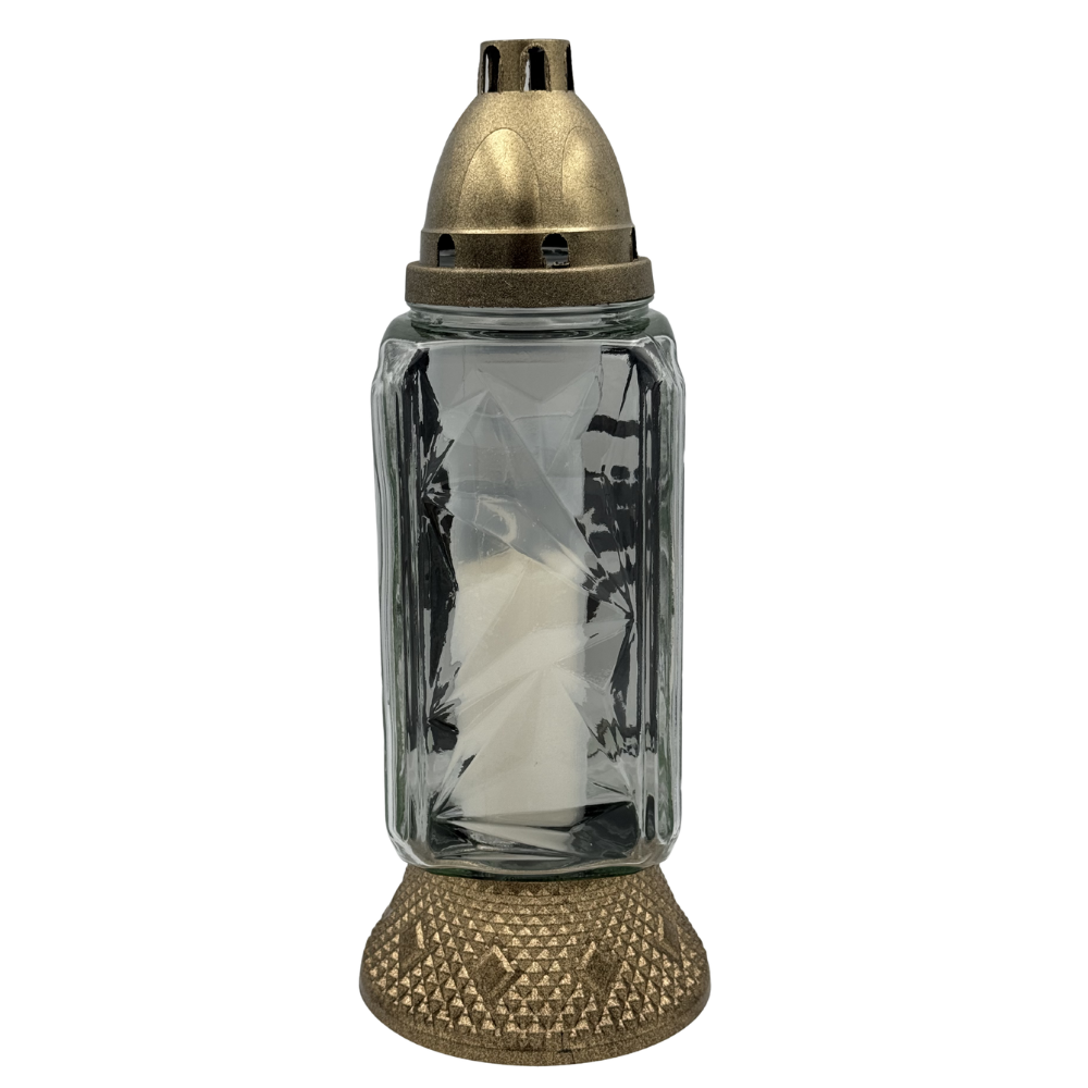 Znicz Kapliczka „Kochanemu Tacie” Elegancki Lampion z sercem ramka z Wkładem (6).png