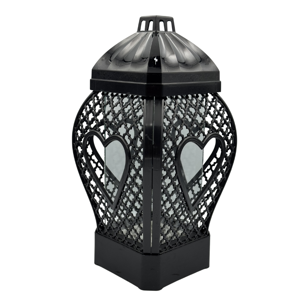 Znicz kapliczka glamour serce czarny 37 cm kapliczka nowoczesny ażur DUŻE (3).png