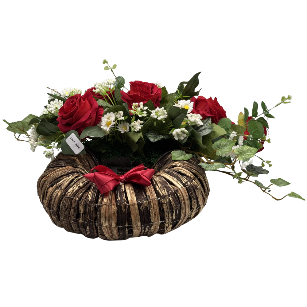 Stroik wieniec z czerwonymi różami Elegancka dekoracja nagrobna (2).png