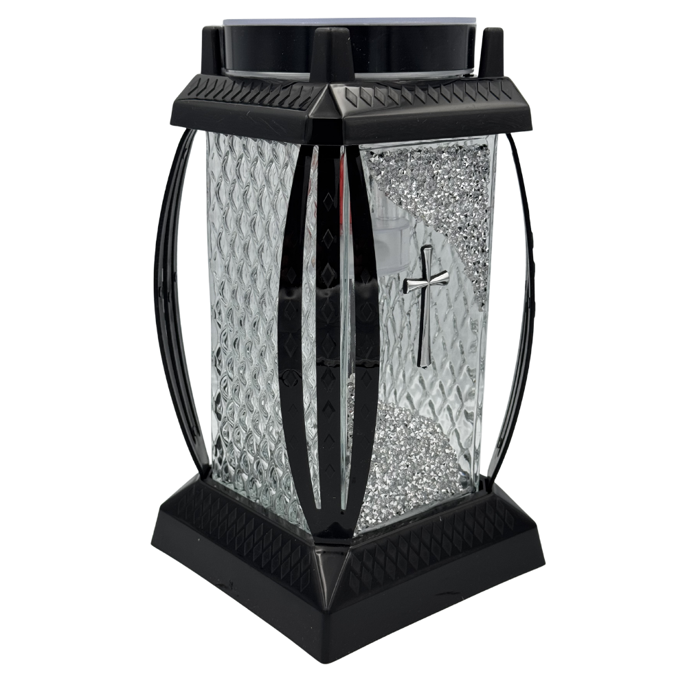 Znicz solarny całoroczny z kryształami glamour Elegancki LED duży kapliczka (4).png