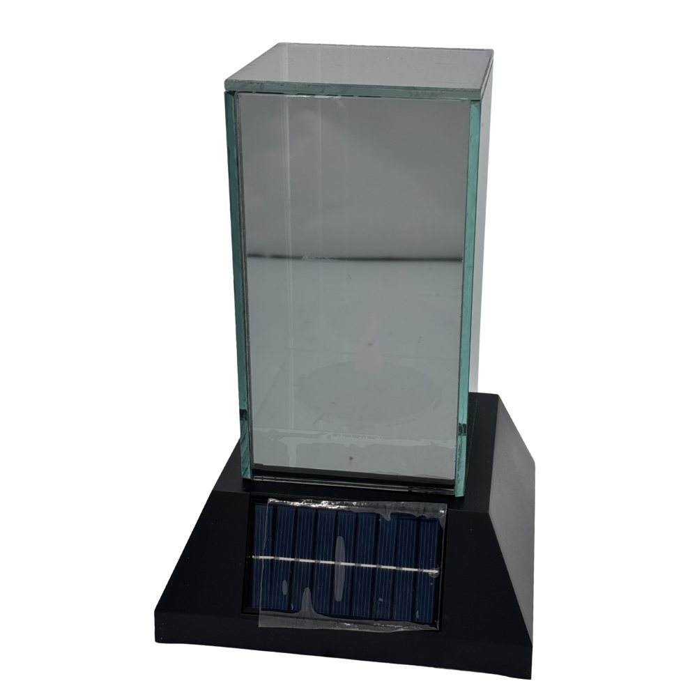Znicz lustrzany 3D lampion przestrzenny SOLARNY nieskończony płomień (4).png
