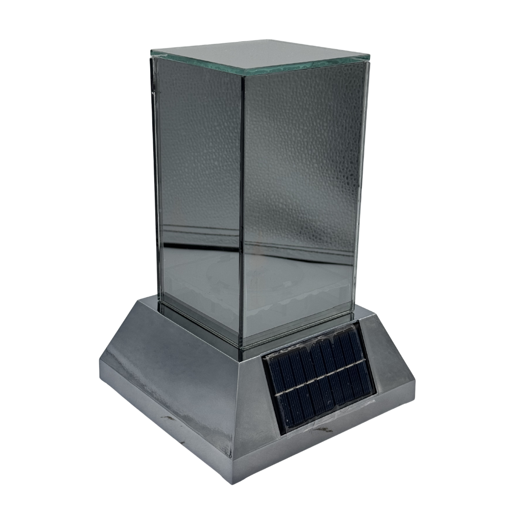 Znicz lustrzany 3D lampion przestrzenny SOLARNY nieskończony płomień (6).png