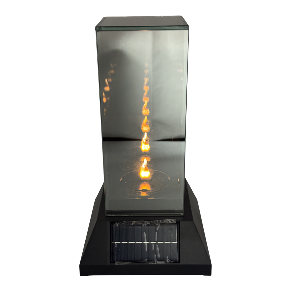 Znicz lustrzany 3D lampion przestrzenny SOLARNY nieskończony płomień 27,5cm (1).png