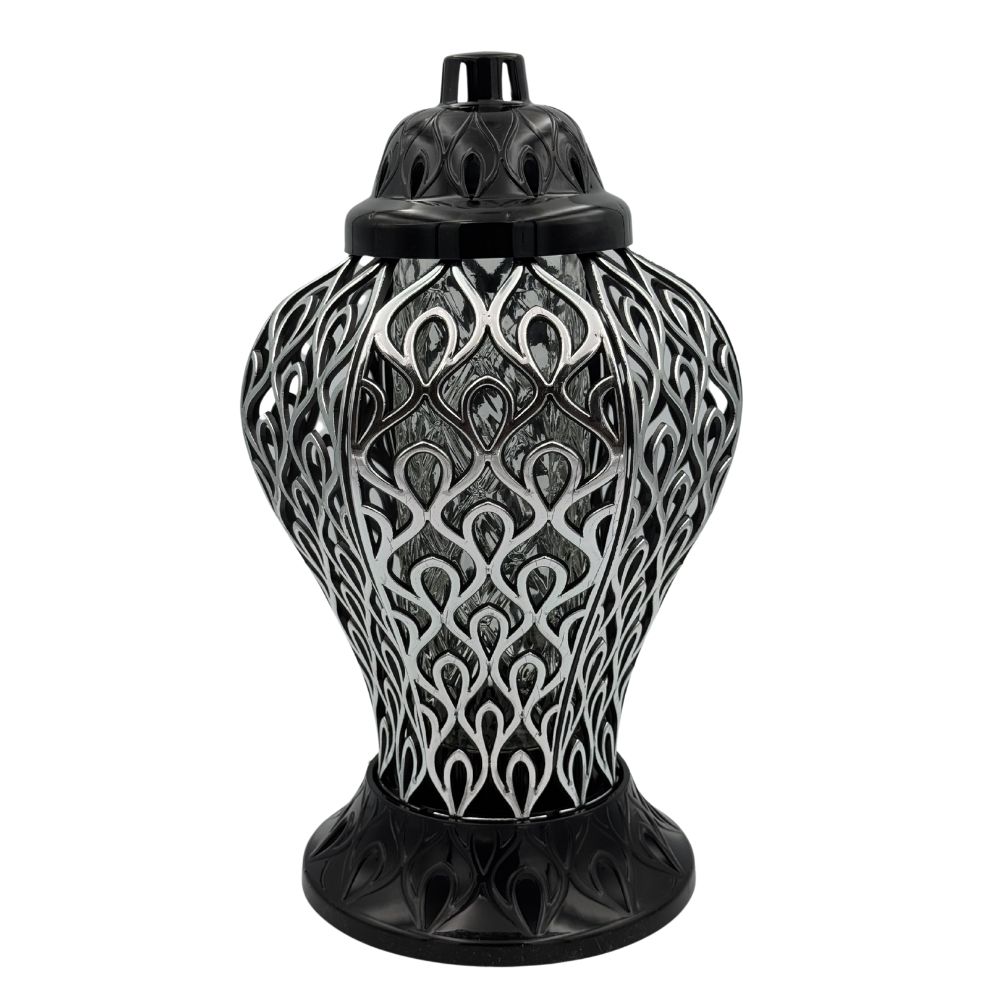 Znicz Ażurowy Premium Nowoczesny Lampion Nagrobny 36cm (1).jpg
