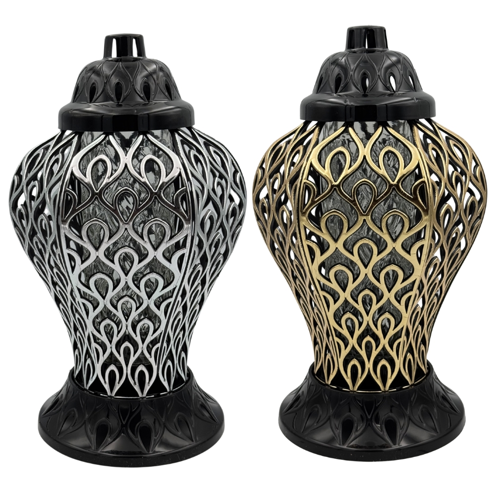 Znicz Ażurowy Premium Nowoczesny Lampion Nagrobny 36cm.jpg