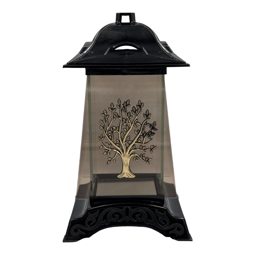 Znicz Nagrobny Kapliczka z Drzewem Życia Elegancki Lampion Pamięci 30cm (1).png